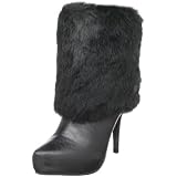 Dollhouse Womens Wilder Faux Fur Ankle Boot