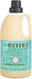 Mrs. Meyer's Clean Day 2x HE Liquid Laundry Detergent, Basil, 64-Ounce Bottles (Pack of 6)