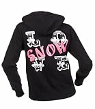 Divas SnowGear Black Love Snow Front Zip Hoodie