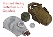 Soviet Russian WWII Gas Mask Adult w/ Shoulder Bag
