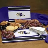 Baltimore Ravens Glass Cutting Board Set