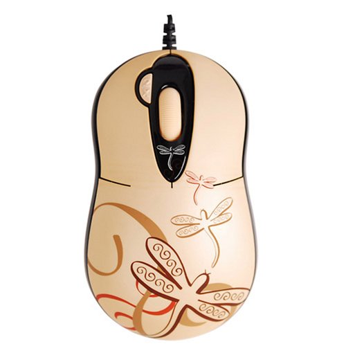 A4Tech G-Cube LA Nature GOE-6DN Maus optisch USB 4 Tasten 800 dpi + Tastenrad