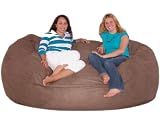 7-feet Xx-large Earth Cozy Sac Foof Bean Bag Chair Love Seat