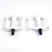 Senston 1 Pair New Bike MTB Road BMX Bicycle Cycling Aluminum Alloy Pedals Bright Color Axle Foot Rest White 5 Colors