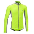 Tenn Cool Flo Long Sleeve High-Wicking Cycling Jersey Hi-Viz Yellow/Grey