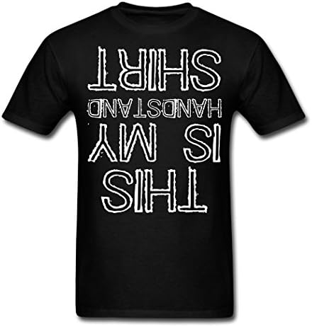 WANLIDA TS Fashion Men's Handstand crossfit T-Shirts black Large