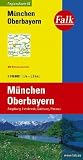 Falk Regionalkarte M&uuml;nchen - Oberbayern 1:150 000 Augsburg, Innsbruck, Salzburg, Passau - Falk Verlag