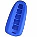 KeyGuardz Blue Rubber Keyless Entry Remote Key Fob Skin Cover Protector