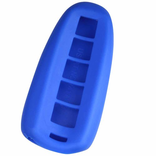 KeyGuardz Blue Rubber Keyless Entry Remote Key Fob Skin Cover Protector