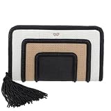[�A�j���n�C���h�}�[�`] Anya Hindmarch �N���b�` �g���R���[�� TRICOLOUR STRAW CLUTCH �z���C�gIN TWHITE [���s�A��]