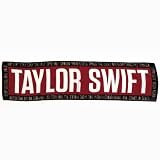 Black & Red 'TAYLOR SWIFT' Chiffon Scarf
