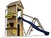 XXL Spielturm Kletterturm mit Rutsche Schaukel Kletterstange + komplettem Zubehör