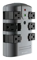 Belkin Pivot Surge, 6 Outlets, Wall Mount