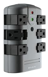 Belkin Pivot Surge, 6 Outlets, Wall Mount