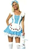 Leg Avenue - 3-Teiler Alice-Kostüm, Haarreifen, Kleid,