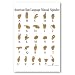American Sign Language ASL Alphabet Poster