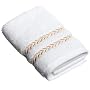 Lenox Pearl Essence Wash Cloth, White & Wheat