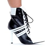 4.5 Inch Womens Sexy Ankle Boot High Heel Boot Pointed Toe With Folded Cuff Referee Boot