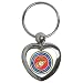 Heart Key Chain of U.S. Navy Marine Corps Logo (Semper Fi (Fidelis))