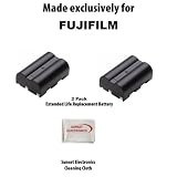 2 Pack Li-Ion Extended Life Replacement Battery Pack For The Fujifilm NP-150 1700mAh! For The Fujifilm FinePix S5 Pro IS Pro SLR Digital Camera + SSE Cleaning Cloth