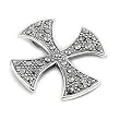 Marcasite Iron Cross Pendant