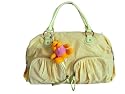 Lady's fashion handbag with dangled bear