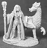Eigenschaften Reaper Miniatures 02452 / Reaper Miniatures 02452 - Dunkle Legenden - Amber Drachenherrin mit Drache - Zinnminiatur
