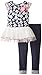Little Lass Girls' 2 Piece Legging Set Textured Floral