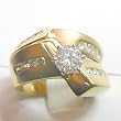14K Yellow Gold Diamond Wedding Set