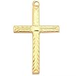 Cross Charm Gold Filled 25mm