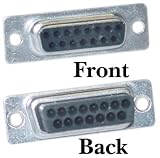 DB15 Pin Female Crimping Housing (Mac or Joystick)