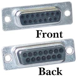 DB15 Pin Female Crimping Housing (Mac or Joystick)
