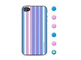 id America iPhone4S,iPhone4用 3D保護シール Cushi Stripe CandyBlue csi407BLU id America iPhone4S,iPhone4用 3D保護シール Cushi Stripe CandyBlue csi407BLU