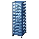 キャパティ クリアチェスト 10段 グラファイト