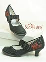 s.Oliver Damen Pumps schwarz / orange