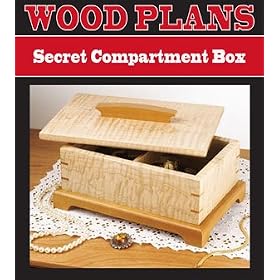 SECRET COMPARTMENT JEWELRY BOX WOODWORKING PAPER PLAN PW10017