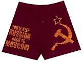 Visit Moscow Russia boxer shorts for men