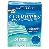 Monistat Coolwipes Feminine Wipes GelStripes with Aloe and Vitamin E - 12 ea