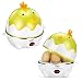 Leoyee Egg Cooker Electric Egg Poacher Egg Steamer Boiled Poached Rapid Egg Cooker with Automatic Shut Off, Soft, Medium, Hard-Boiled Egg Cooker - 7 Eggs Capacity with Water Measuring Cup (YellowWhite)