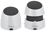 IHOME iHM79WC Rechargeable Mini Speakers (White)