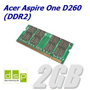 2GB Speicher / RAM für Acer Aspire One D260 (DDR2)