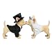 Westland Giftware Aye Chihuahua Magnetic Wedding Salt and Pepper Shaker Set, 3-3/4-Inch