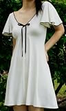 Cream/Black Mini Dress