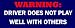 bumpersticker Warning, Driver does not play well with others