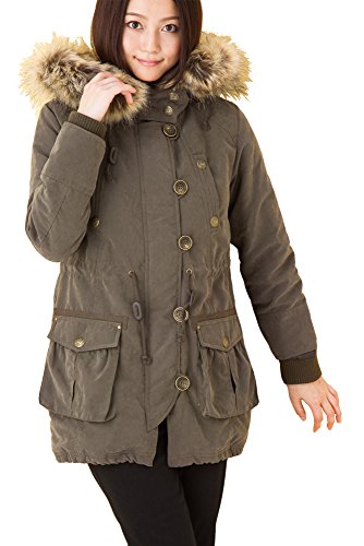 (Goldjapan)ゴールドジャパン 大きいサイズ レディース フェイクファー付き ミリタリー モッズコート ダウンコート 中綿コート コート Aラインコート ジャンパー ダウンジャケット ジャケット ロング ロング丈 可愛い ゆったり Aライン 体型カバー フォーマル パーティー ドレス デート 結婚式 二次会 入学式 入園式 カジュアル エレガント きれいめ ワンピ エレガン 秋 冬 ベージュ カーキ maru-142706