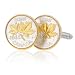 Canadian Penny Maple Leaf Cufflinks-GCL-156CF