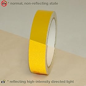 JVCC REF-7 Engineering Grade Reflective Tape: 1 in. x 10 yds. (Yellow)