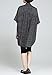 ELLAZHU Women Loose Black&White Stripe Bat-wings Blouse GA276