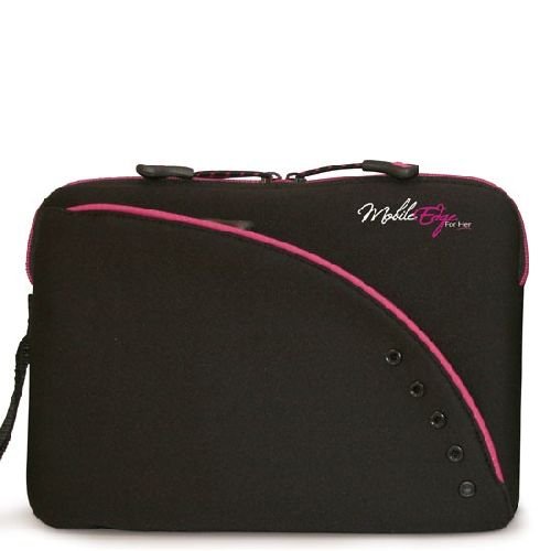 Mobile Edge MESSU1-10X 10/11.6-Inch Ultraportable Neoprene Sleeves for Netbooks (Black and Pink)