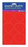 Kitchen & Housewares : Set of 6 magnetic HEARTS